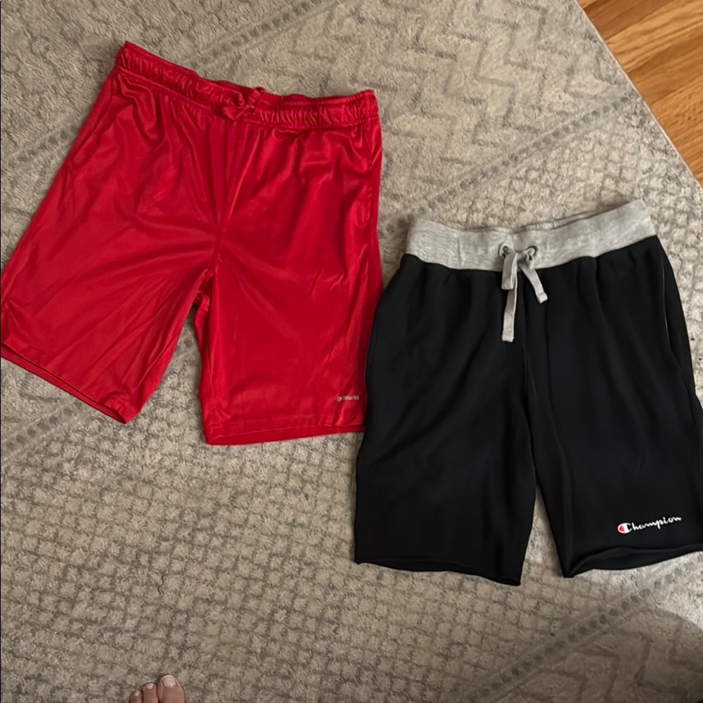 Champion Athletic Black and Gray Shorts Moisture-Wicking